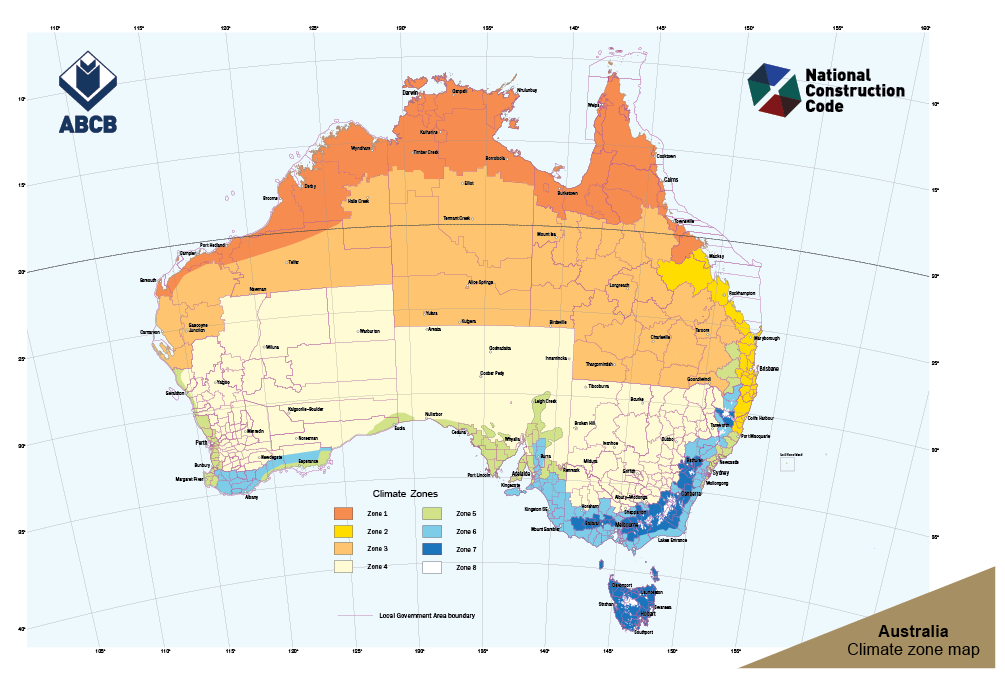 climate zones NCC Australia