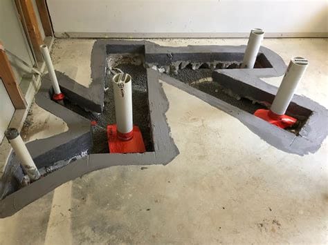 pipes shifted = new penetration collars to be installed and paperwork