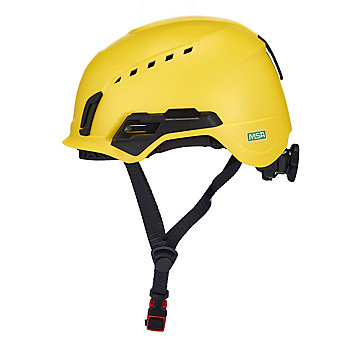 Yellow safety helmet