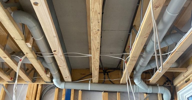 Plumbing, electrical, solar, networking and pliable membranes. All the fun stuff.