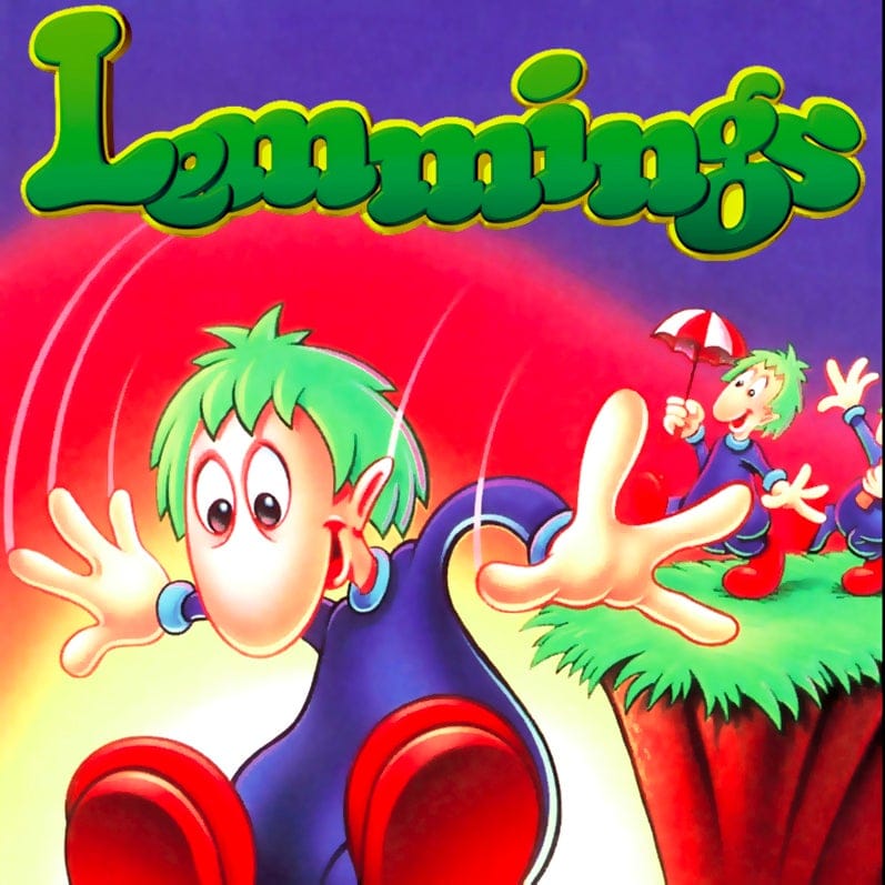 lemmings run off a cliff to their fate