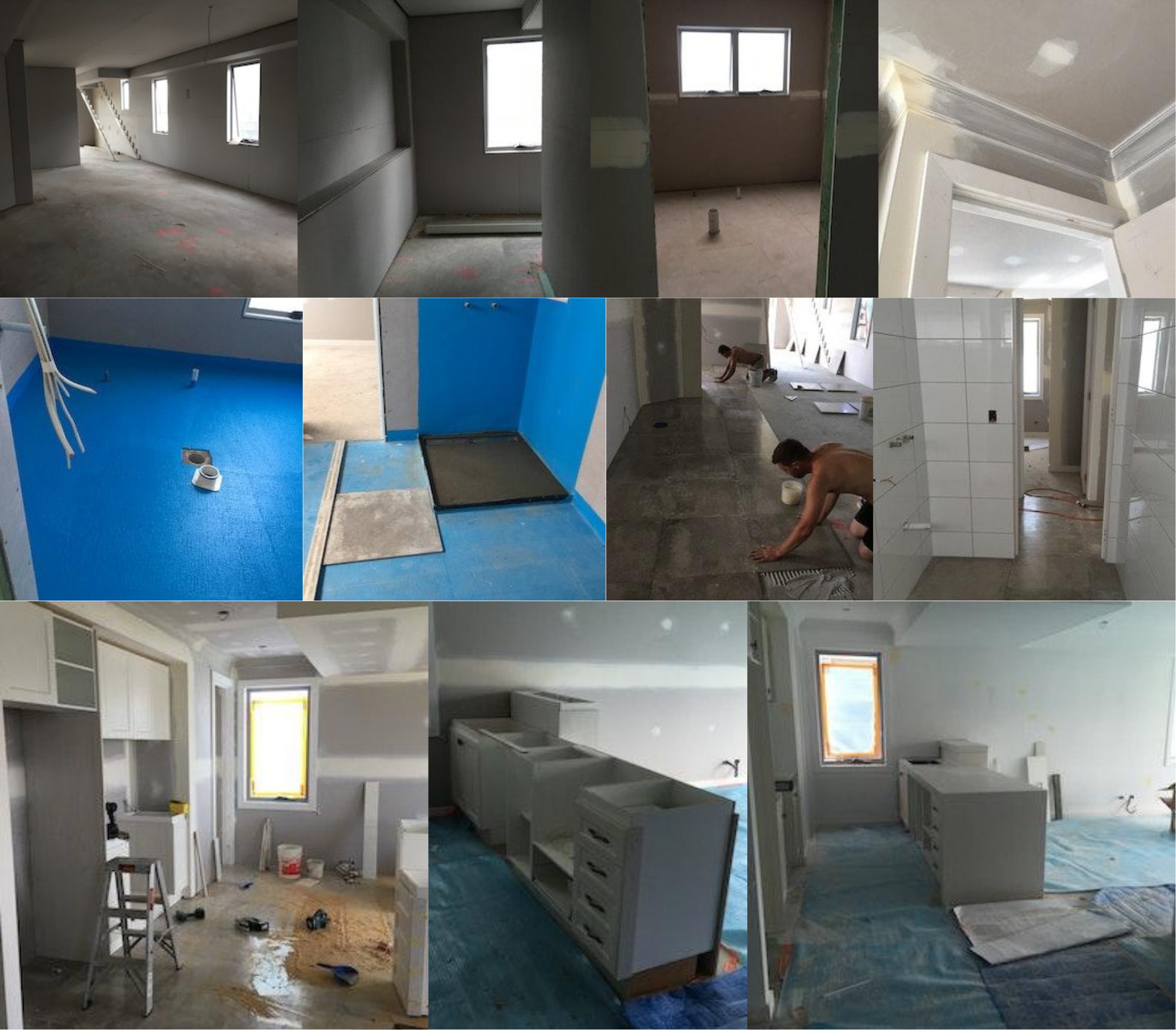 Various photos from the fixing stage